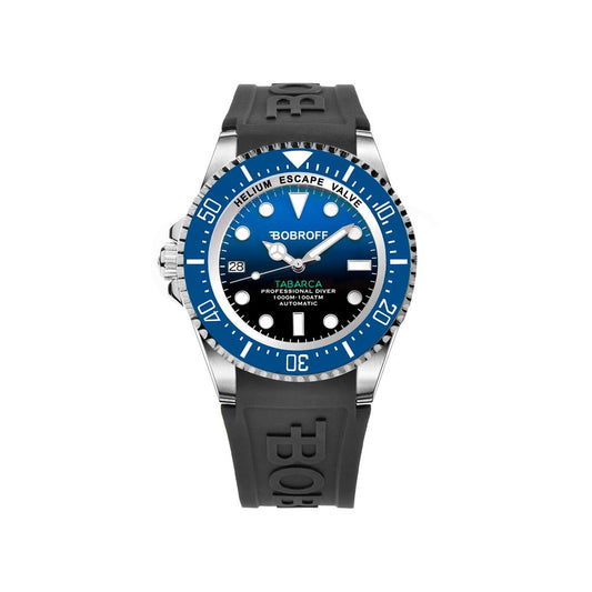 Bobroff Black Rubber Sport Watch1728,67434610848,Accessories,Black,Bobroff,Men,New with tags,Sport Watches - Watches - Accessories,Watches - Accessories