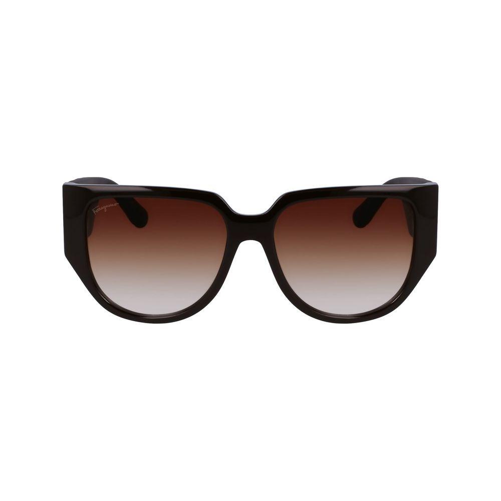 Ferragamo Brown Bio Injected Sunglasses FESF1088SE208AC