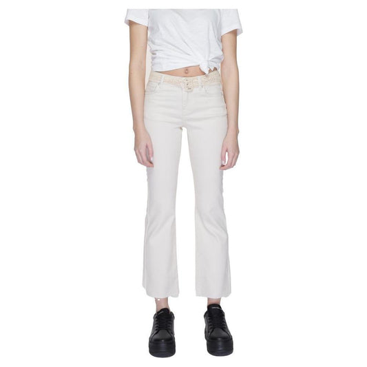 Vero Moda Beige Cotton Bootcut Jean VE-13395202507-L/34