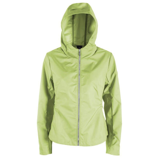 Yes Zee Green Polyester Jackets & Coat YE-14603-XS