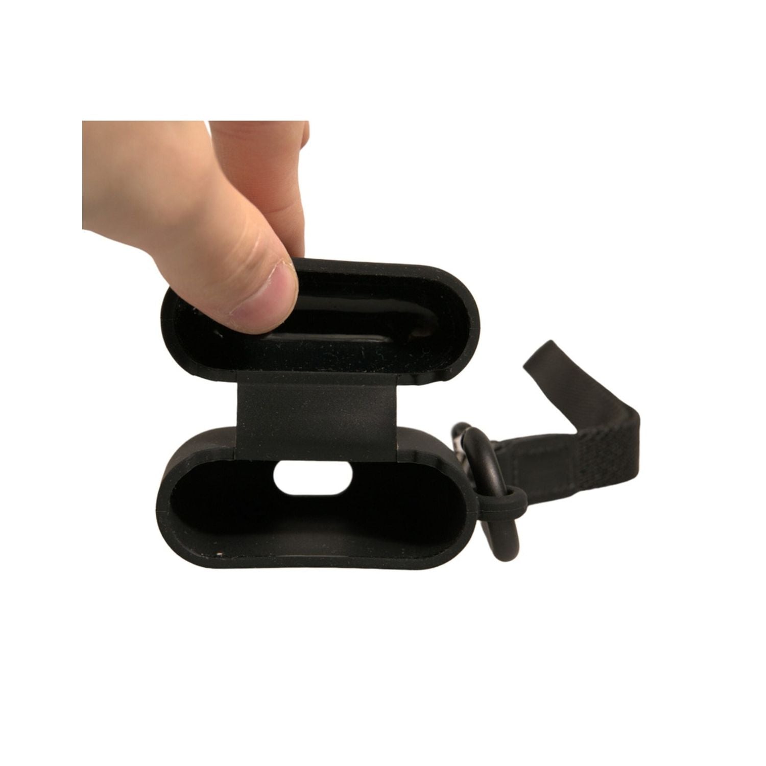Front view with bag zipped and handles upright.