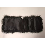 Dolce & Gabbana Black Fur Shoulder Collar Wrap Shawl Scarf