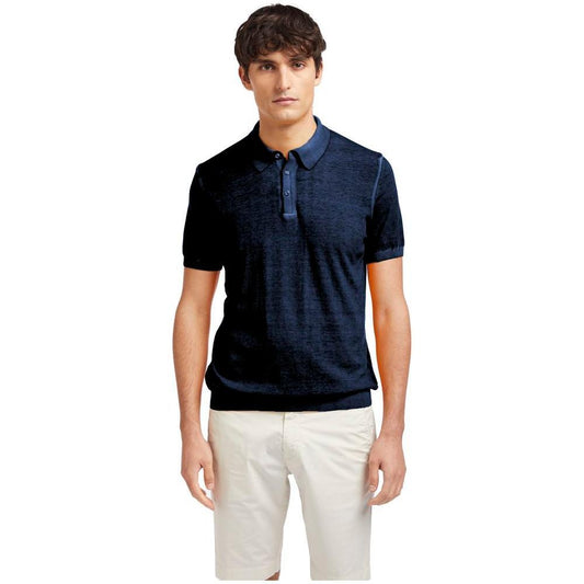 AT.P.CO Blue Cotton Polo Shirt AT-14679-S