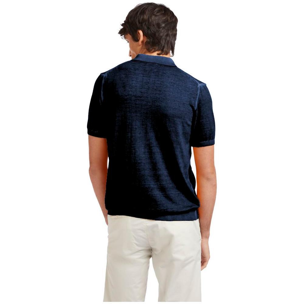 AT.P.CO Blue Cotton Polo Shirt AT-14679-S