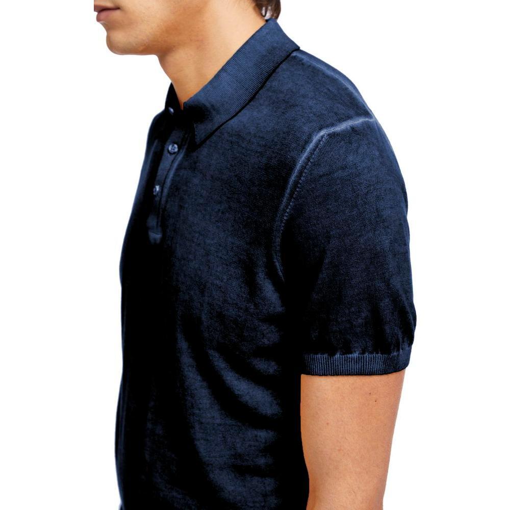 AT.P.CO Blue Cotton Polo Shirt AT-14679-S