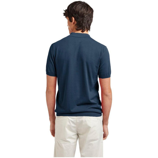 AT.P.CO Blue Cotton Polo Shirt AT-14680-S