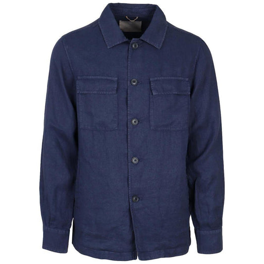 AT.P.CO Blue Linen Shirt AT-14681-XS