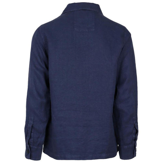 AT.P.CO Blue Linen Shirt AT-14681-XS