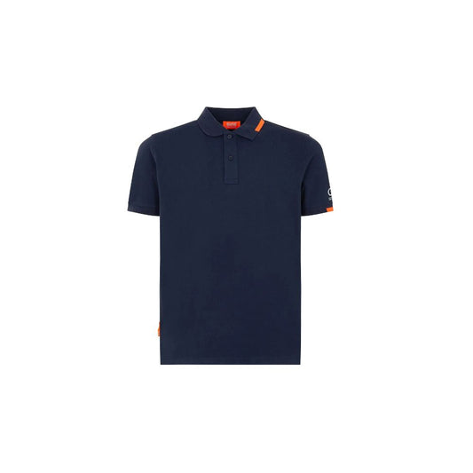 Suns Blue Cotton Polo Shirt SU-15041-S
