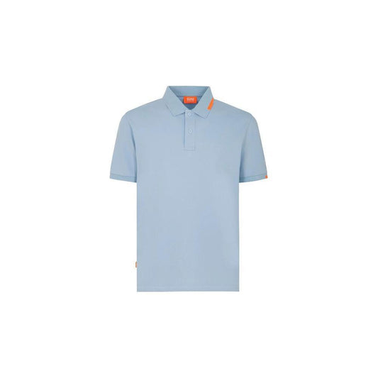Suns Light Blue Cotton Men Polo Shirt SU-15047-S