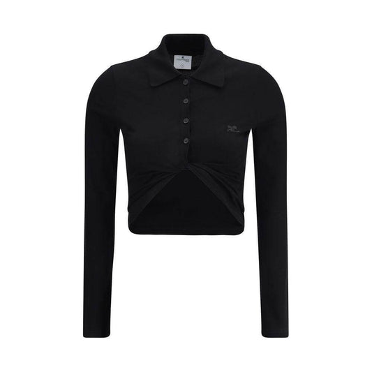 Courrèges Polo with twisted detail CO-225JPO048JS01939999-M