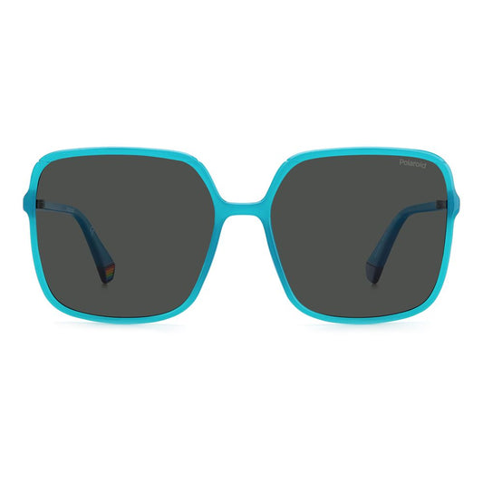 Polaroid Blue Plastic Sunglasses POPLD6128SMVUM9AC