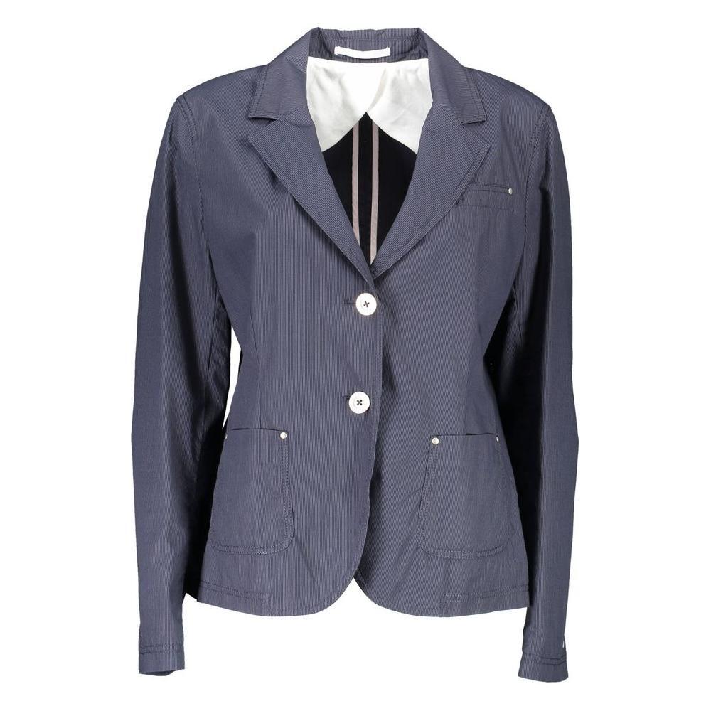 Gant Blue Cotton Women Jacket GA-3056-40