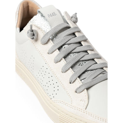 P448 White Leather T-Shirt1728,67397976224,Clothing,EU41/US11,New with tags,P448,Shoes,Sneakers - Women - Shoes,T-Shirts - Clothing,T-Shirts - T-Shirts - Clothing,White,Women,Women - Shoes