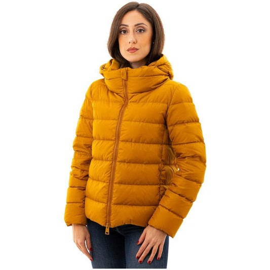 Herno Yellow Polyamide Jackets & Coat HE-7450669-IT42|M
