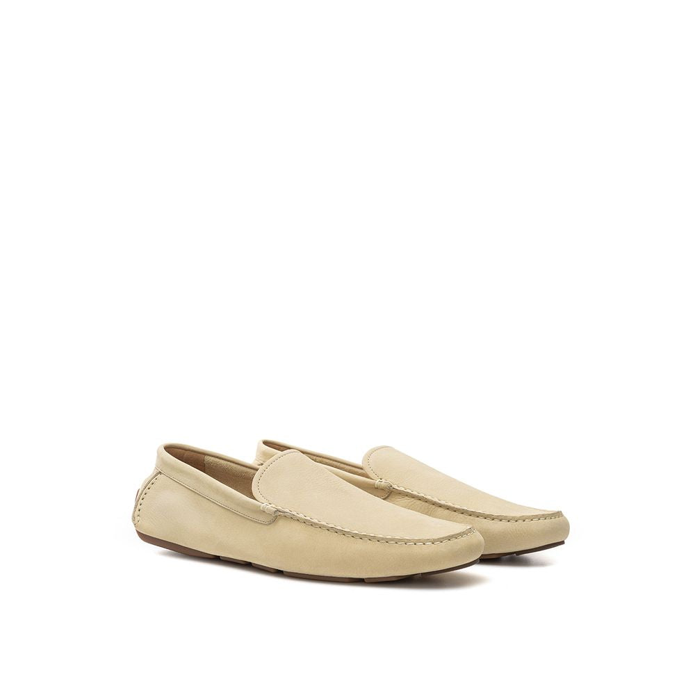 Bally Beige Leather Moccassin1728,67397976224,Bally,Beige,EU40/US7,EU41/US8,EU43/US10,Flats - Shoes,Men,Men - Shoes,Moccassins - Flats - Shoes,New with tags,Shoes