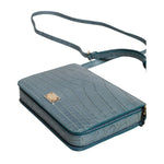 Dolce & Gabbana Green Exotic Leather DG Plaque Crossbody Mini Bag