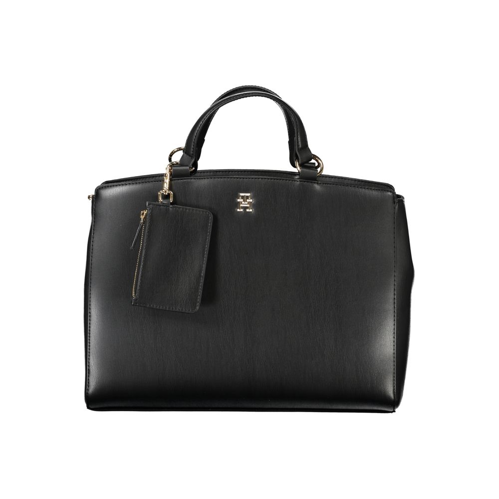 Front view with bag zipped and handles upright.