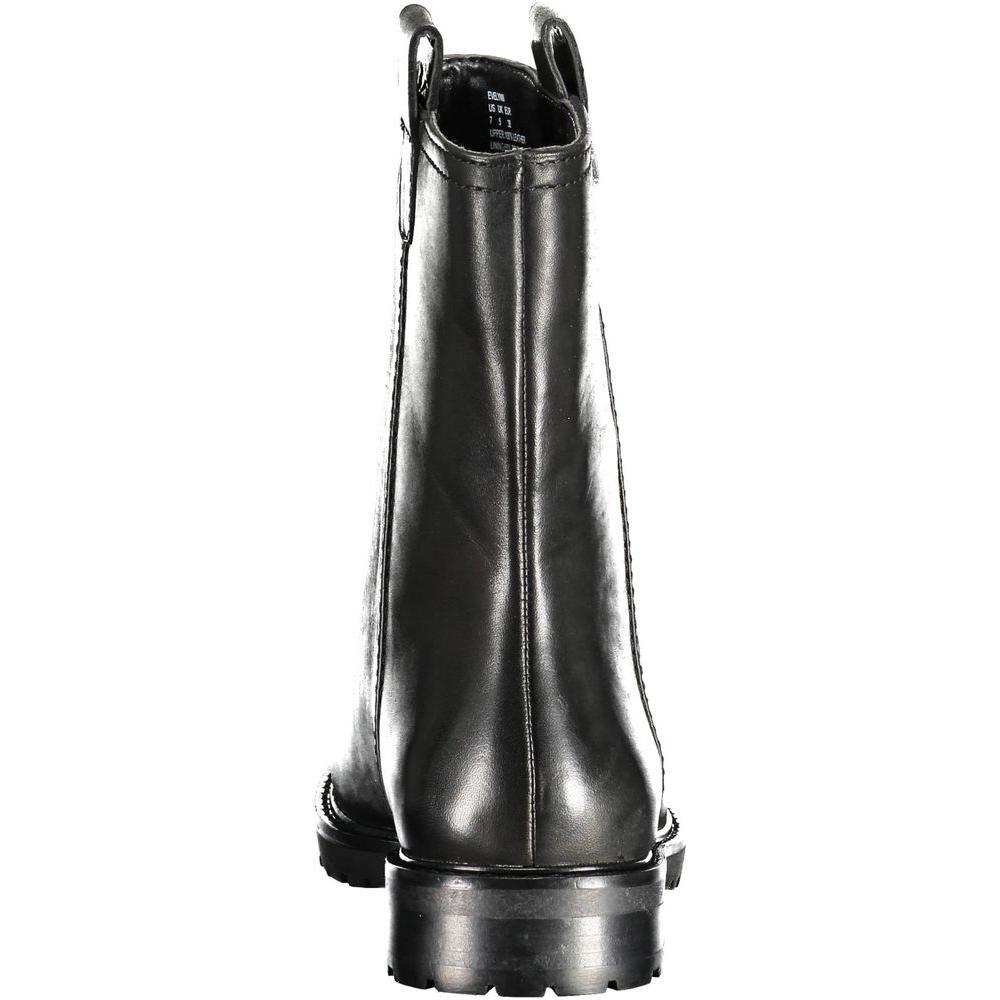 Ralph Lauren Black Leather Women Boot RA-36833-EU37/US7