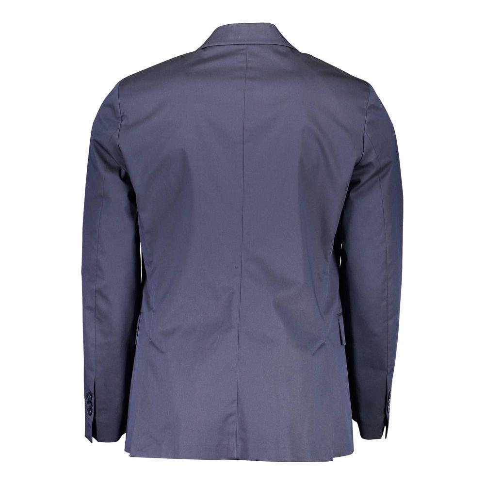 Gant Blue Cotton Men Jacket GA-37818-IT50 | L