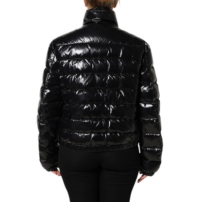 Dolce & Gabbana Black Logo Plaque Full Zip Puffer Jacket 1728,67345645728,Black,Clothing,Dolce & Gabbana,IT44 | L,Jackets & Coats - Clothing,Jackets & Coats - Women - Clothing,Material: 76% Nylon 24% Polyurethane,New with tags,Shell Jackets - Jackets & Co