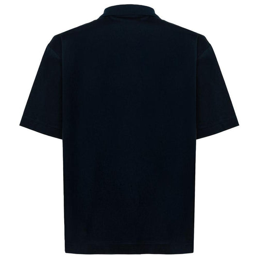Alpha Studio Blue Cotton Polo Shirt AL-15367-IT48 | M