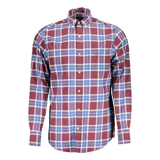 Gant Purple Cotton Men Shirt GA-6848-S
