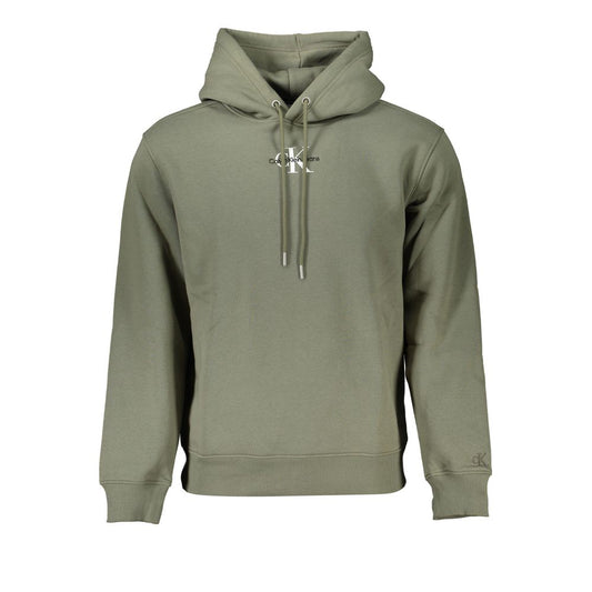 Calvin Klein Chic Green Fleece Hooded Sweatshirt CA-27212-XXL
