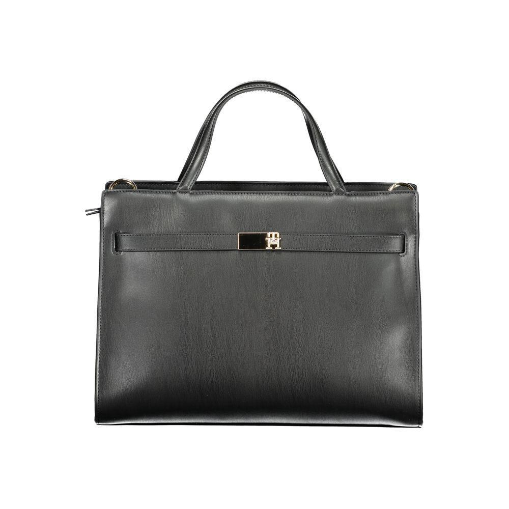 Tommy Hilfiger Black Polyethylene Women Handbag TO-36338