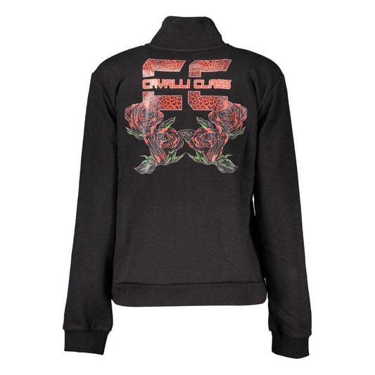 Cavalli Class Black Cotton Women Sweater CA-37950-S
