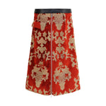 Undercover Midi Skirt UN-UC1E46022DARKREDBAS-3