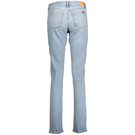 Gant Light Blue Cotton Women Jeans GA-14737-W30 | L34