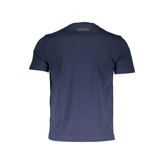 Plein Sport Blue Cotton Men T-Shirt PL-36797-XL