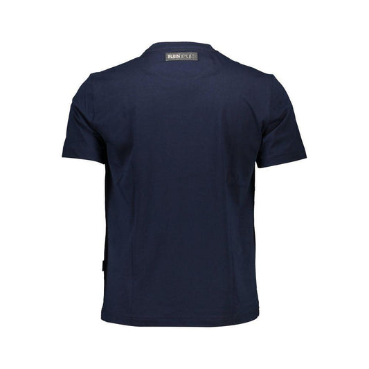 Plein Sport Blue Cotton Men T-Shirt PL-37493-S