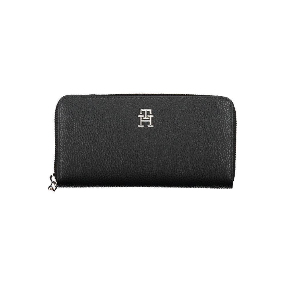 Tommy Hilfiger Black Polyethylene Women Wallet TO-38133