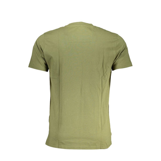 Cavalli Class Green Cotton T-Shirt CA-28467-XL