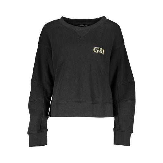 Guess Jeans Black Cotton Women Sweater GU-36970-L
