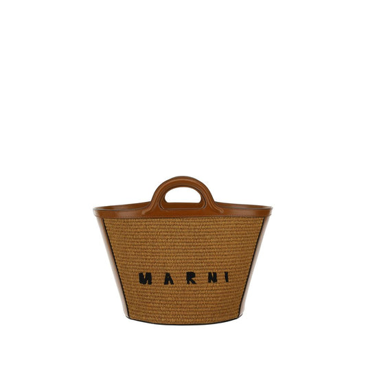 Marni Brown Cotton Shoulder Bag 1728,72470364320,Bags,Brown,Marni,New with tags,Shoulder Bags - Bags,Women