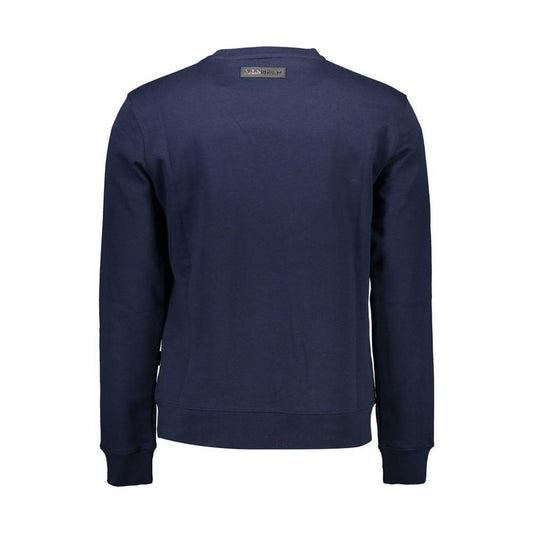 Plein Sport Blue Cotton Men Sweater PL-37204-S