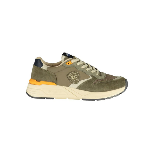 Blauer Verde Polyurethane Men Sneaker 1728,67403481248,Athletic - Sneakers - Shoes,Blauer,EU43/US10,EU44/US11,EU45/US12,Green,Men,New with tags,Shoes,Sneakers - Shoes
