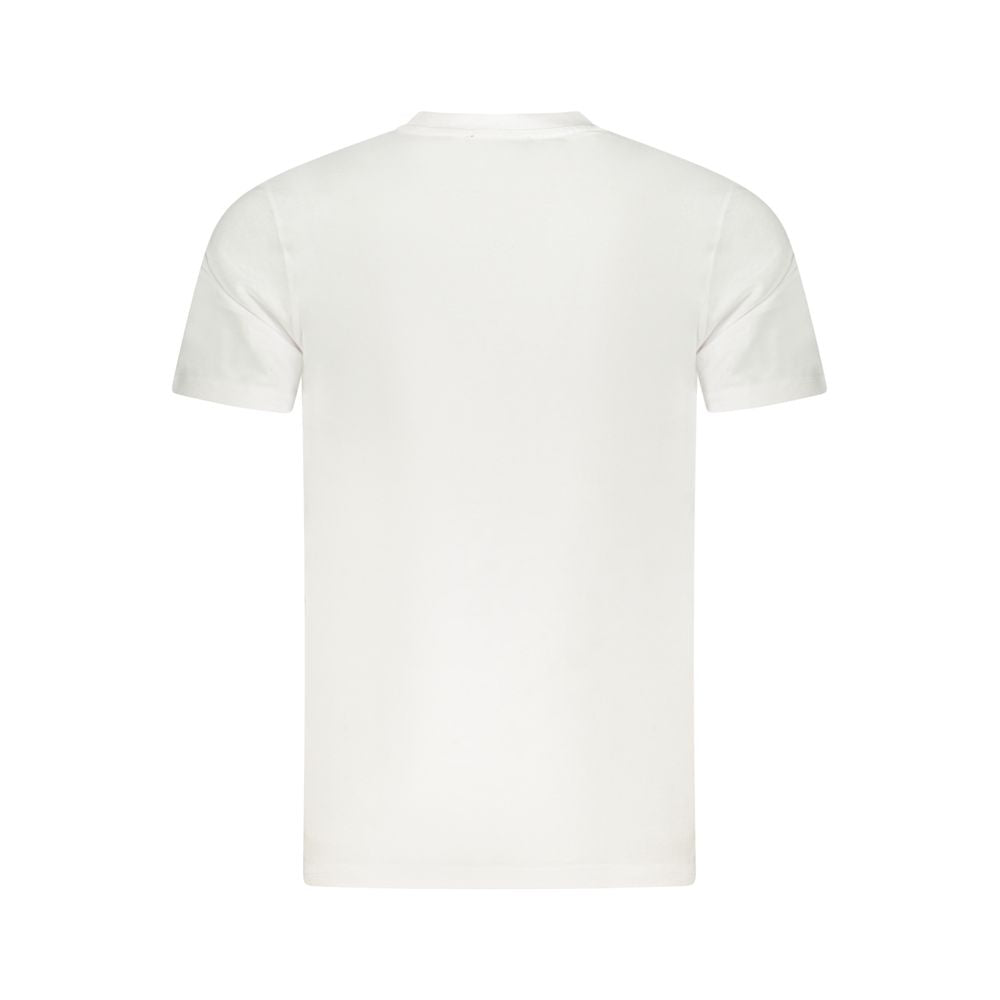 Cavalli Class White Cotton T-Shirt CA-36718-XXL
