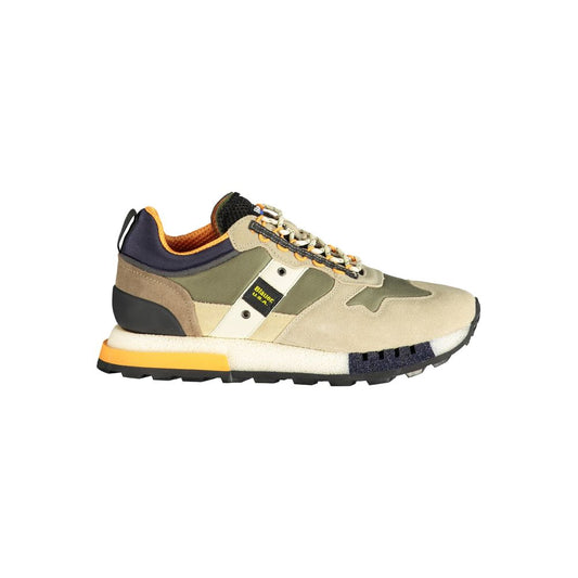 Blauer Verde Polyurethane Men Sneaker 1728,67403481248,Athletic - Sneakers - Shoes,Blauer,EU40/US7,EU42/US9,EU43/US10,EU44/US11,EU45/US12,Green,Men,New with tags,Shoes,Sneakers - Shoes