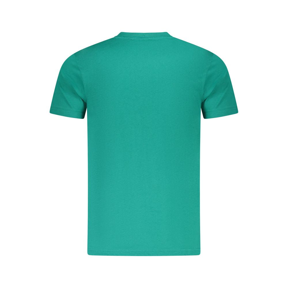 Cavalli Class Green Cotton Men T-Shirt CA-36699-M