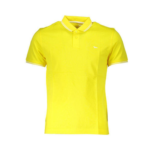 Harmont & Blaine Elegant Yellow Cotton Polo with Contrast Details HA-28216-L-FBB-383