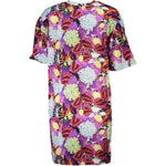 Cavalli Class Purple Cotton Dress CA-26767-XS