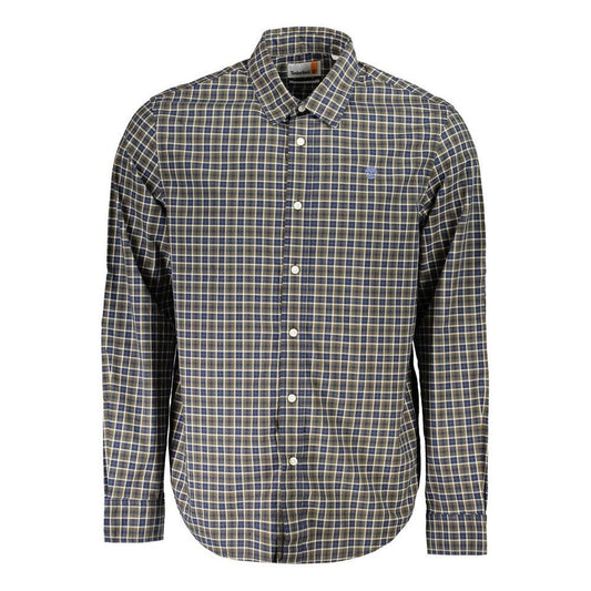 Timberland Blue Cotton Shirt TI-31666-M