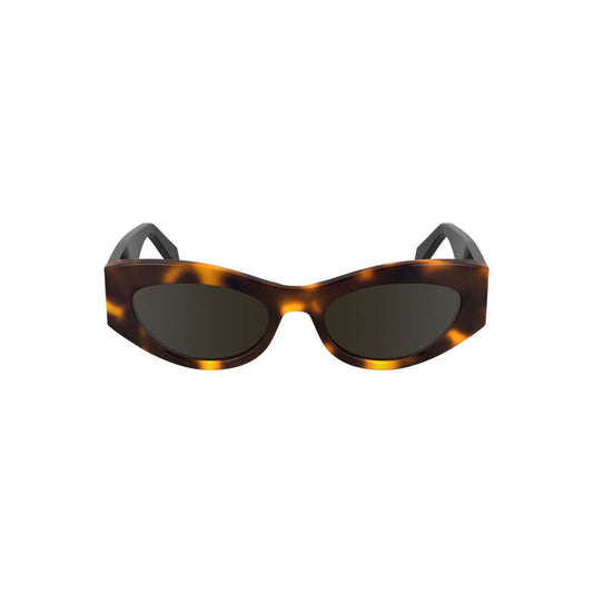 Calvin Klein Brown Acetate Women Sunglass CA-38305