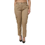 Dolce & Gabbana Brown Cotton Cargo Tapered Pants