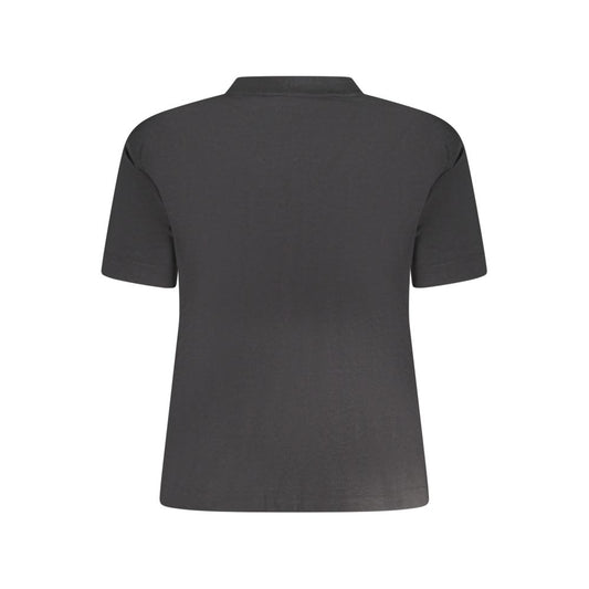 Calvin Klein Black Cotton Women T-Shirt CA-38297-L