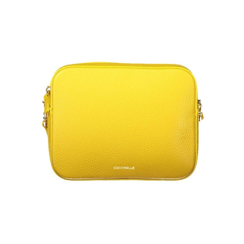 Coccinelle Yellow Leather Women Handbag CO-35344